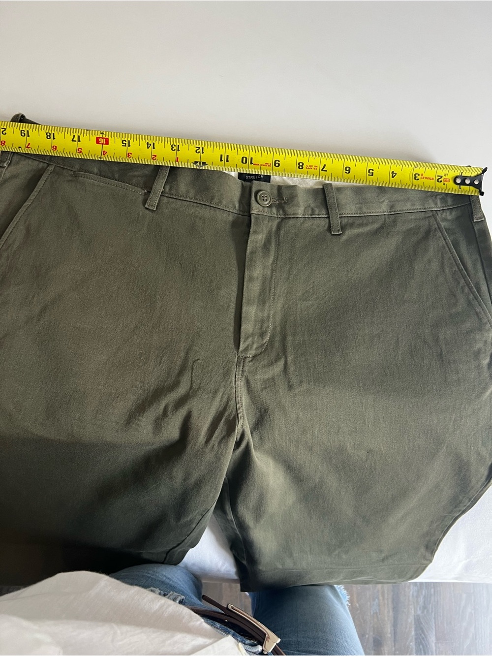 J. Crew Men's Olive Green Stretch Chino Pants 38. New with tags - Picture 11 of 13